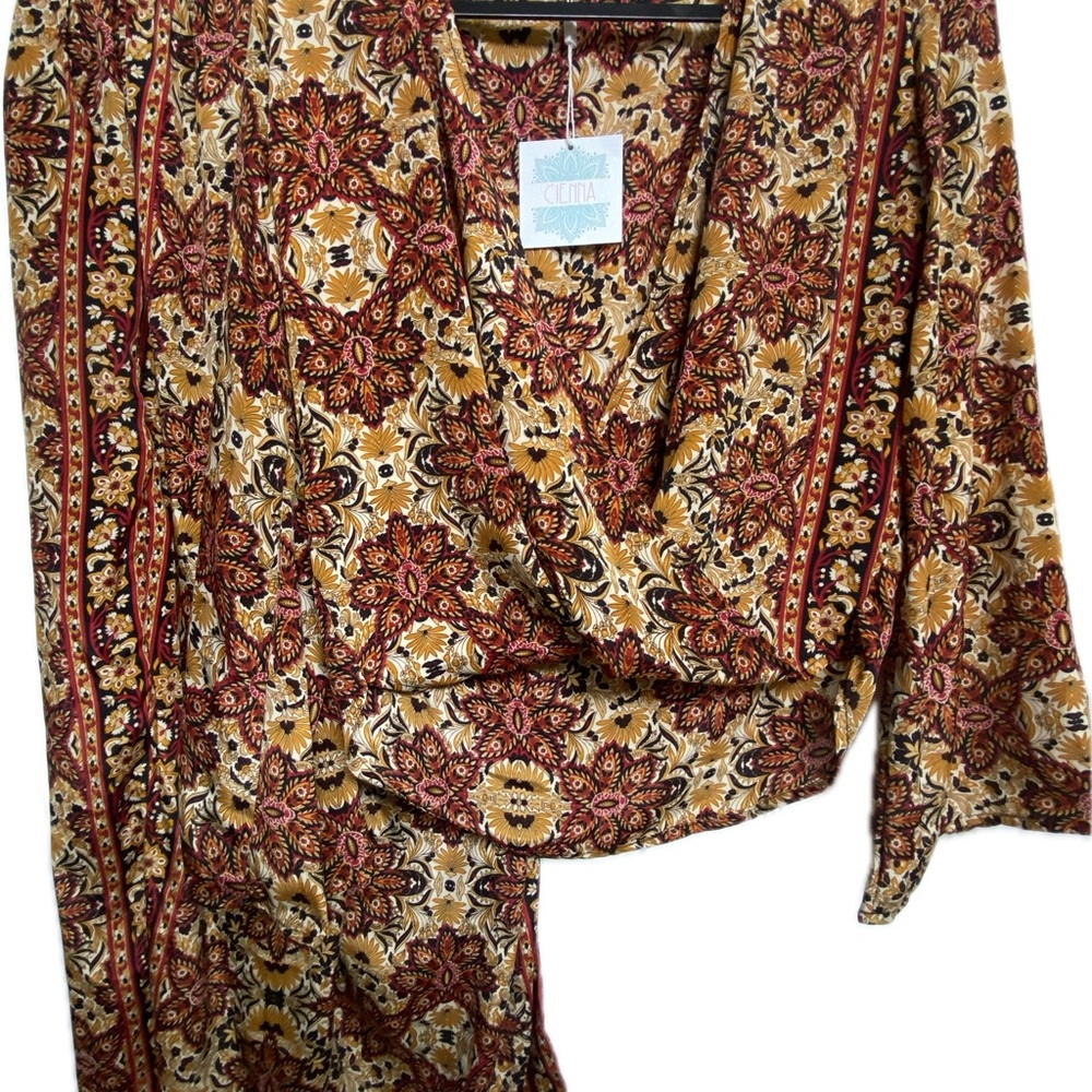 NWT Cienna Solstice silk pants S